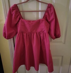 Francescas Pink Babydoll Dress